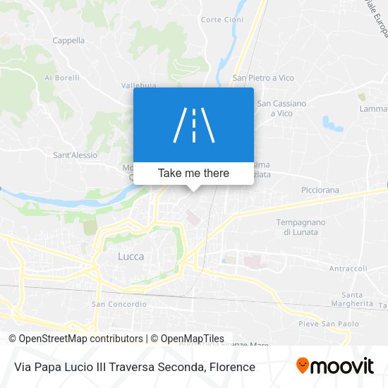 Via Papa Lucio III Traversa Seconda map
