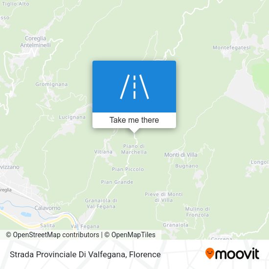 Strada Provinciale Di Valfegana map