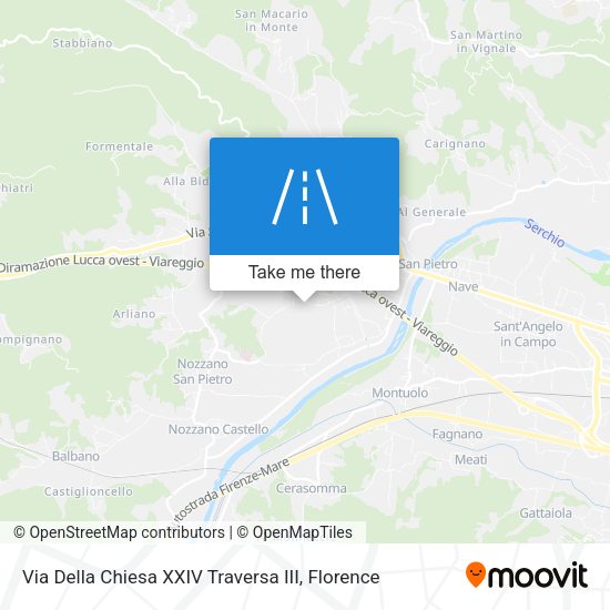 Via Della Chiesa XXIV Traversa III map