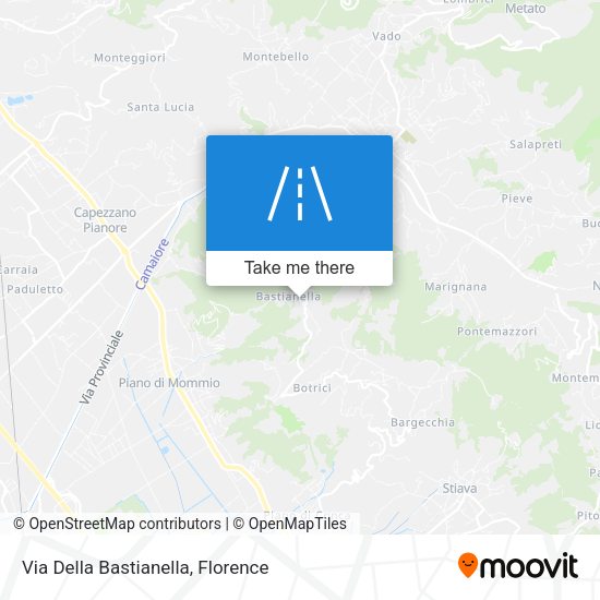 Via Della Bastianella map