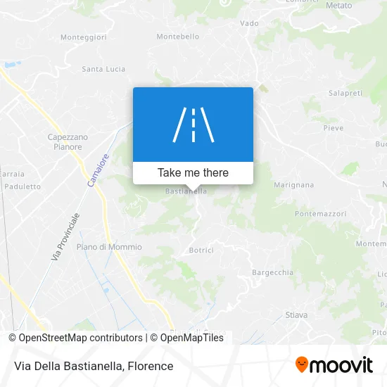 Via Della Bastianella map