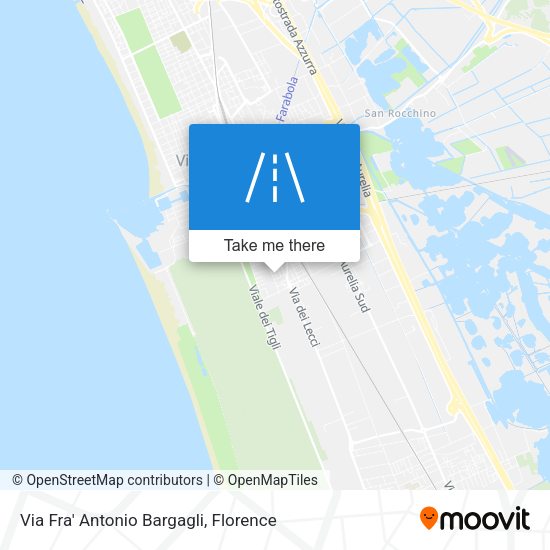Via Fra' Antonio Bargagli map