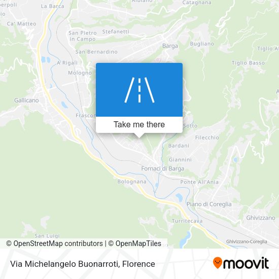 Via Michelangelo Buonarroti map