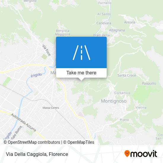 Via Della Caggiola map