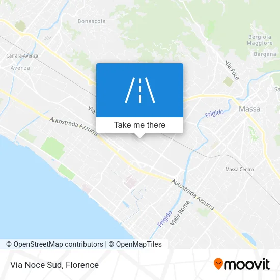 Via Noce Sud map