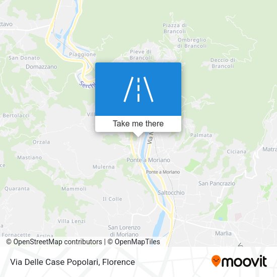 Via Delle Case Popolari map