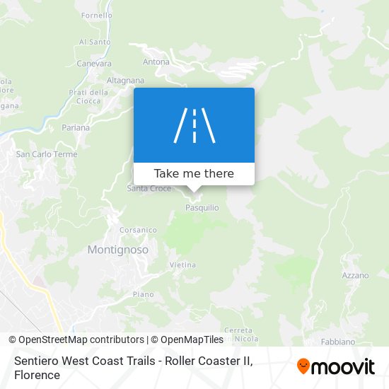 Sentiero West Coast Trails - Roller Coaster II map