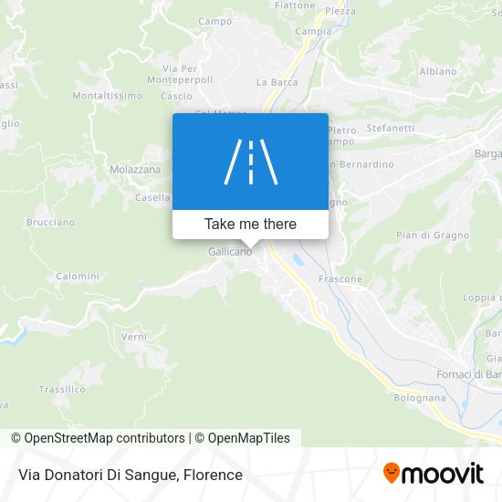 Via Donatori Di Sangue map
