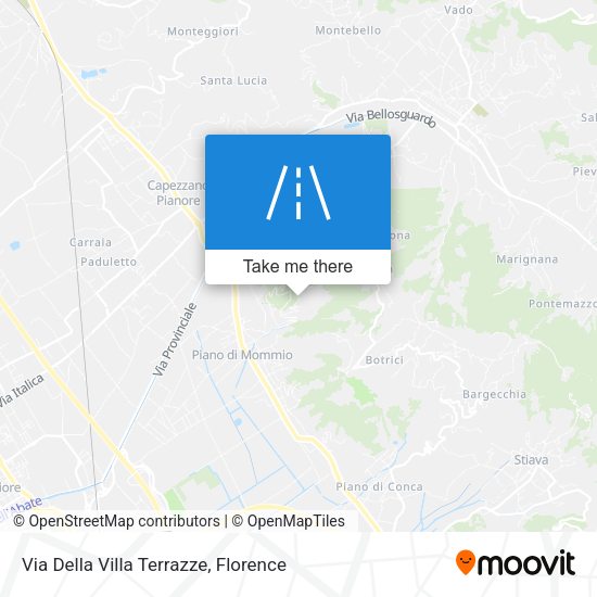 Via Della Villa Terrazze map