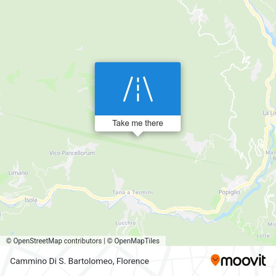 Cammino Di S. Bartolomeo map