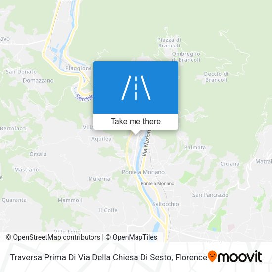 Traversa Prima Di Via Della Chiesa Di Sesto map