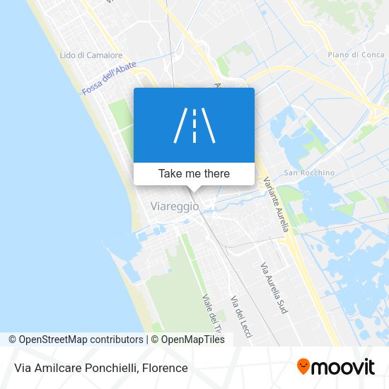 Via Amilcare Ponchielli map