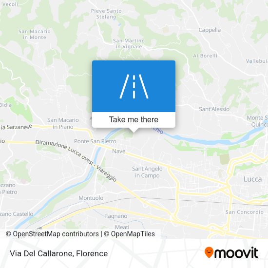 Via Del Callarone map