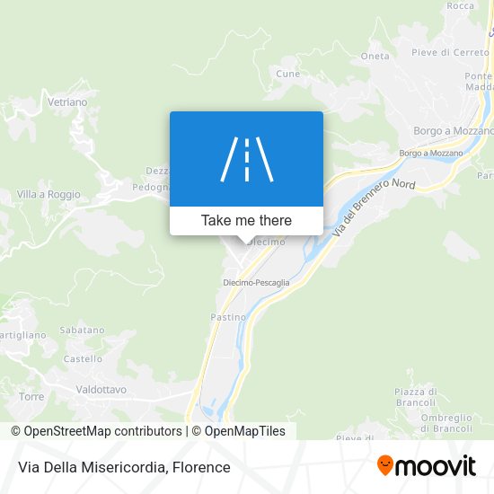 Via Della Misericordia map