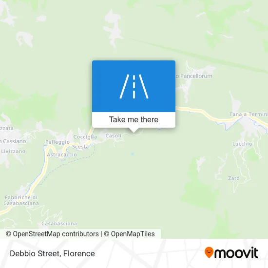 Debbio Street map