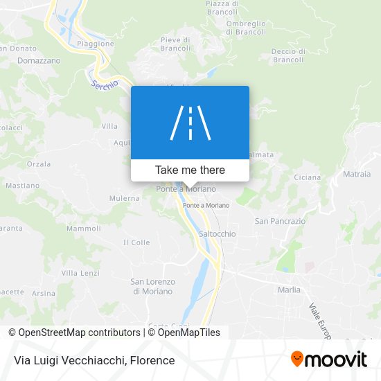 Via Luigi Vecchiacchi map