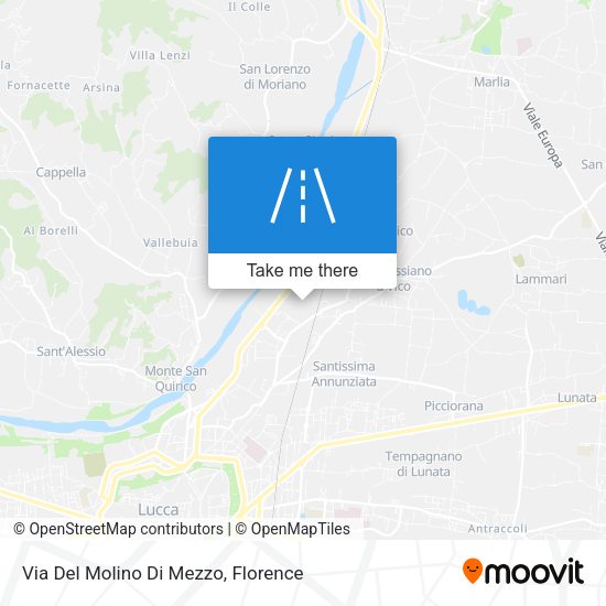 Via Del Molino Di Mezzo map