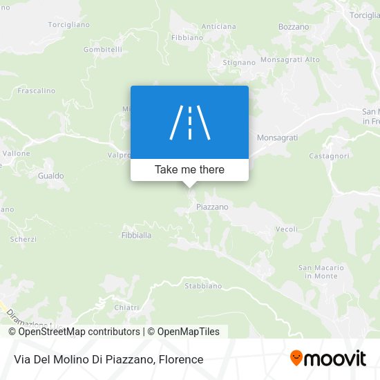Via Del Molino Di Piazzano map