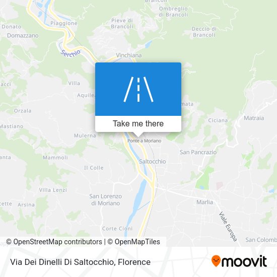 Via Dei Dinelli Di Saltocchio map