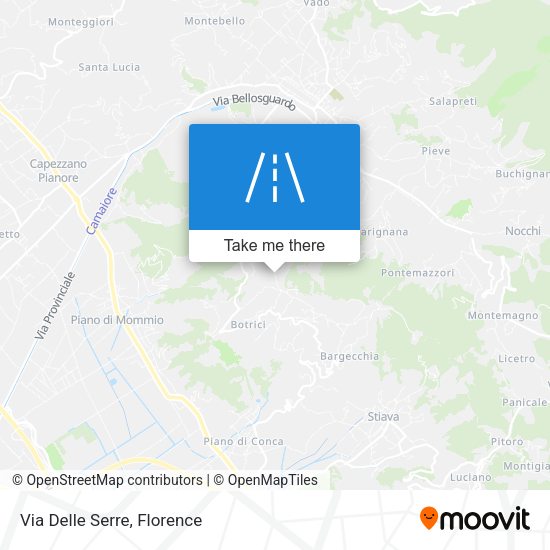 Via Delle Serre map