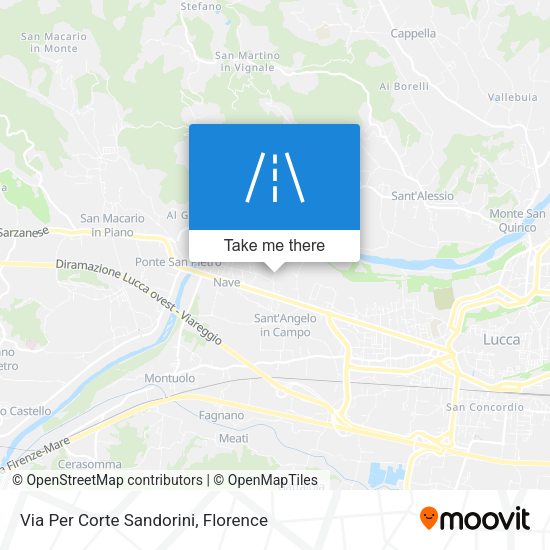 Via Per Corte Sandorini map