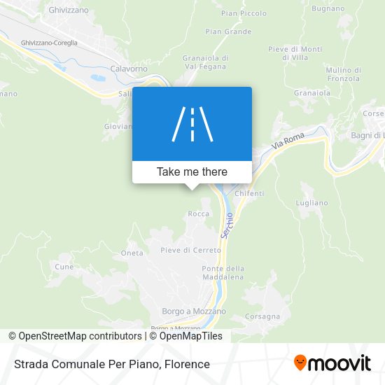 Strada Comunale Per Piano map