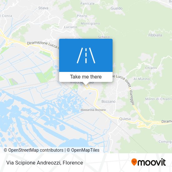 Via Scipione Andreozzi map