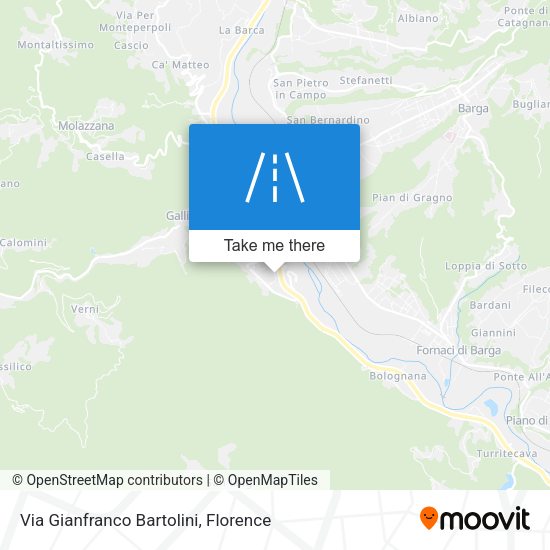Via Gianfranco Bartolini map