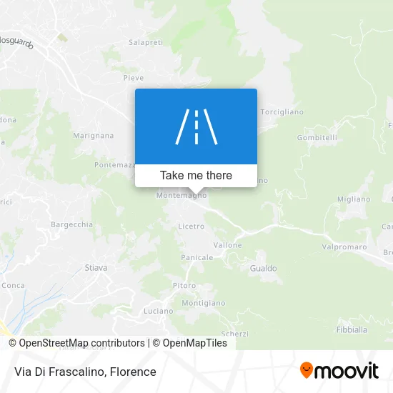 Via Di Frascalino map