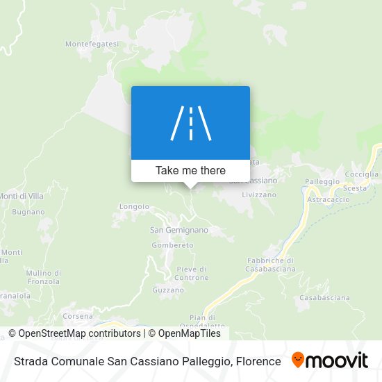Strada Comunale San Cassiano Palleggio map