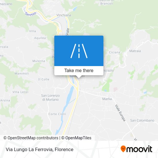 Via Lungo La Ferrovia map