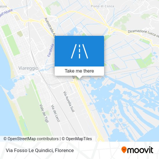Via Fosso Le Quindici map