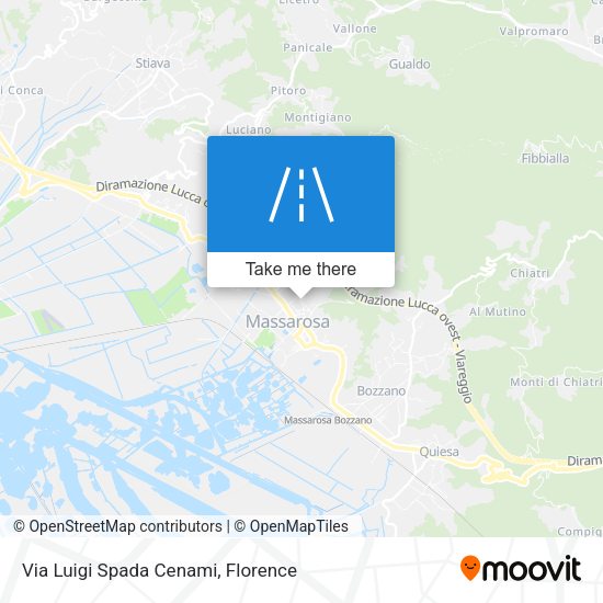 Via Luigi Spada Cenami map