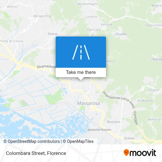 Colombara Street map