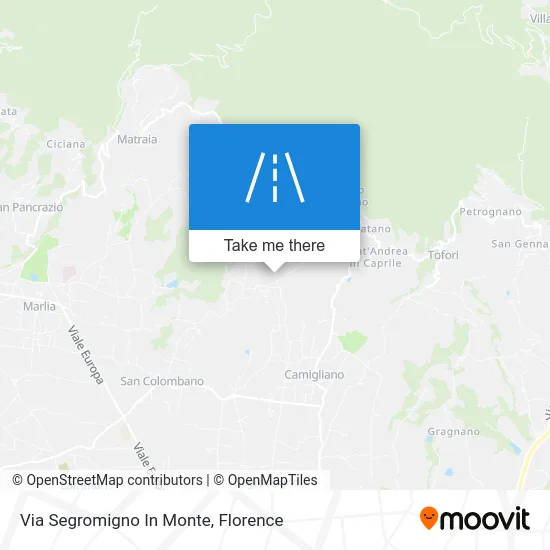 Segromigno In Monte Street map