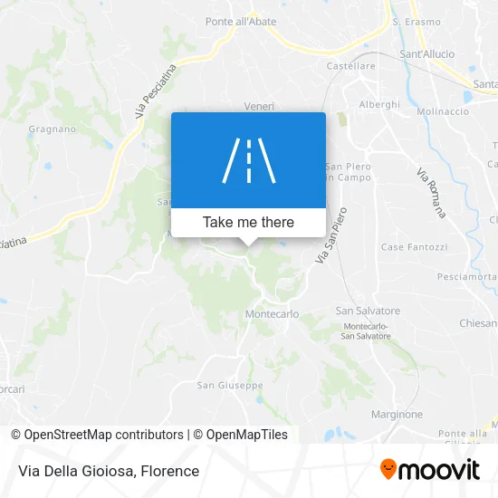 Via Della Gioiosa map