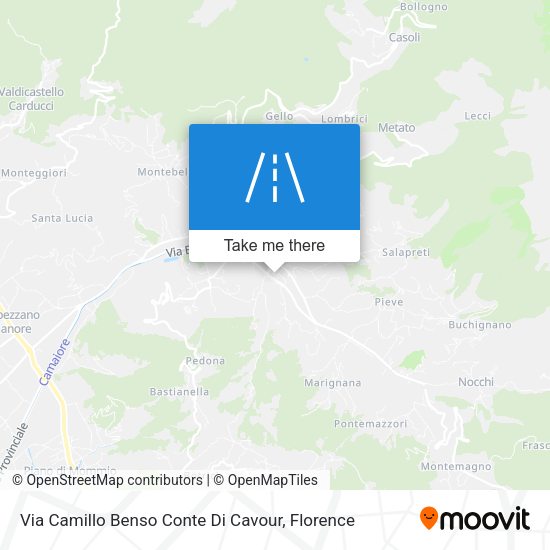 Via Camillo Benso Conte Di Cavour map