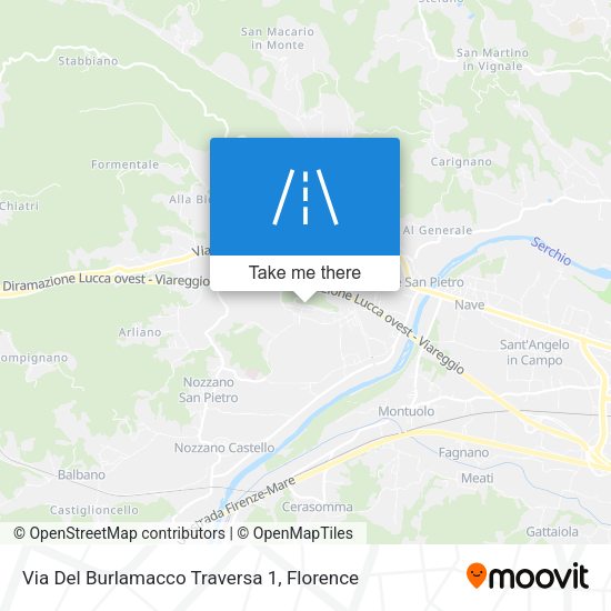 Via Del Burlamacco Traversa 1 map