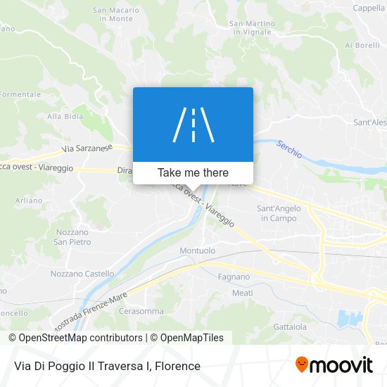 Via Di Poggio II Traversa I map