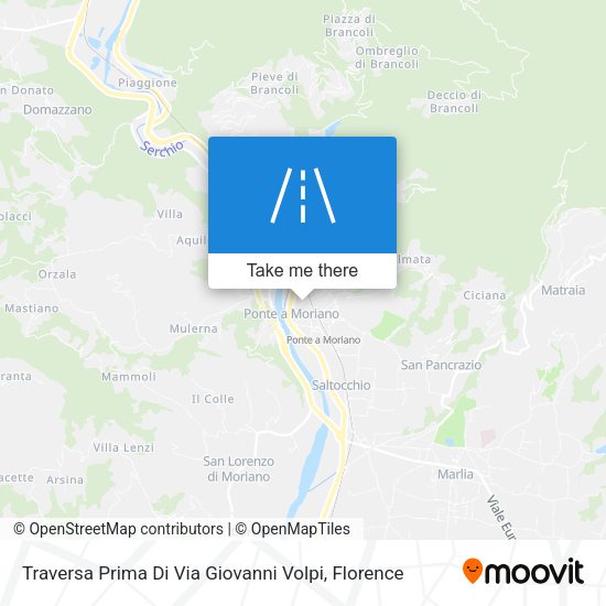 Traversa Prima Di Via Giovanni Volpi map