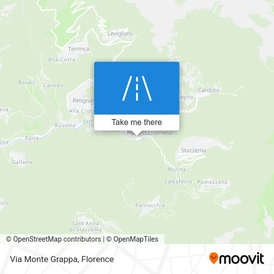 Via Monte Grappa map