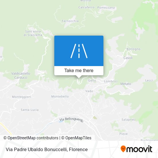 Via Padre Ubaldo Bonuccelli map