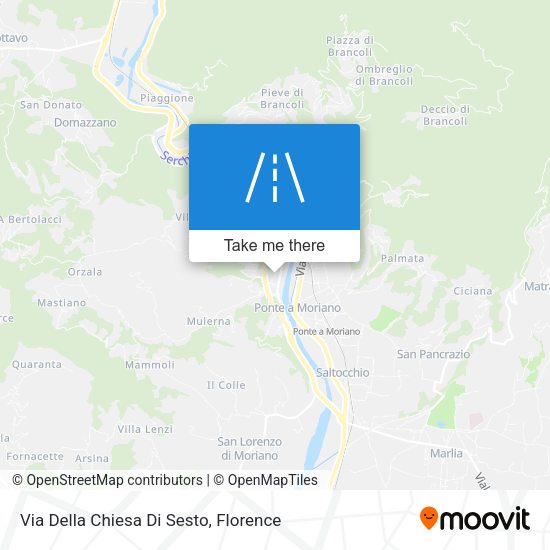 Via Della Chiesa Di Sesto map