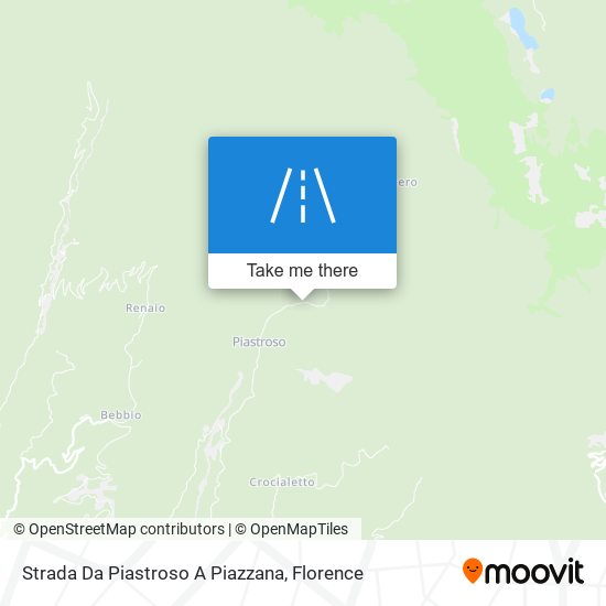 Strada Da Piastroso A Piazzana map