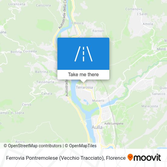 Ferrovia Pontremolese (Vecchio Tracciato) map