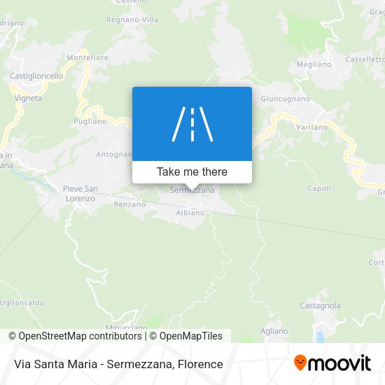 Via Santa Maria - Sermezzana map