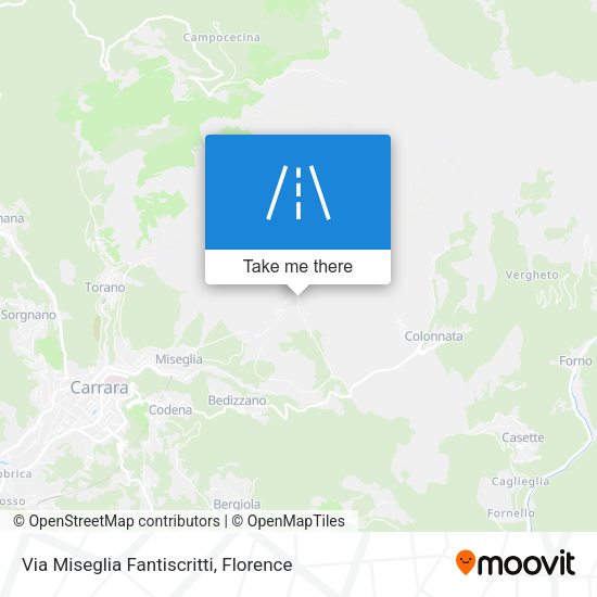 Via Miseglia Fantiscritti map