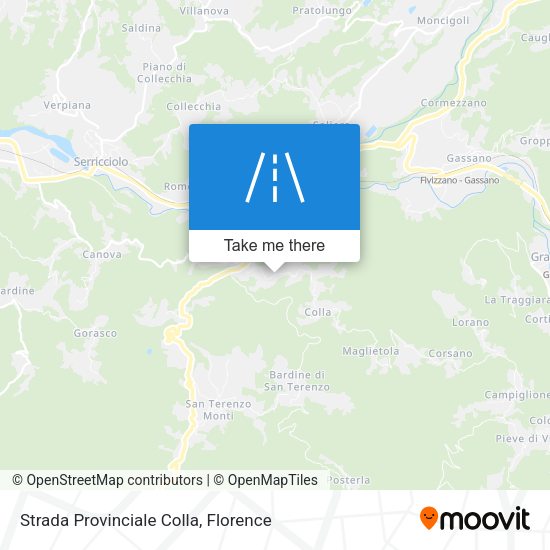 Strada Provinciale Colla map