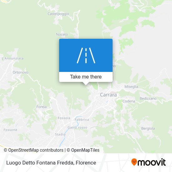 Luogo Detto Fontana Fredda map