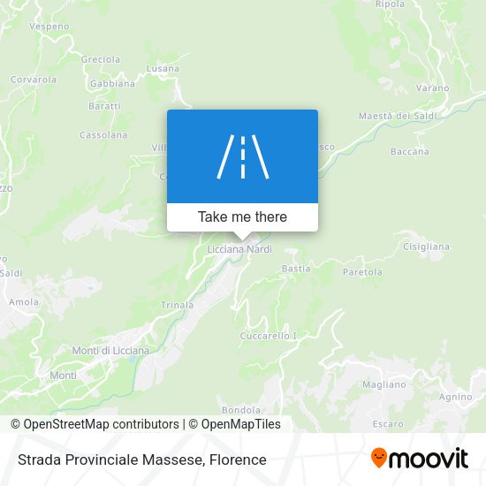 Strada Provinciale Massese map